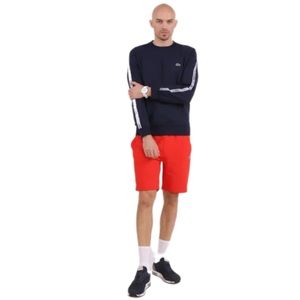 NEW| Lacoste Men's Cotton Flannel Shorts| Orange |Size: L